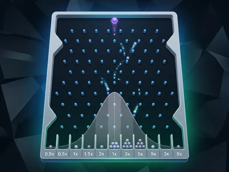 Tablero de Plinko online con distribución de probabilidades