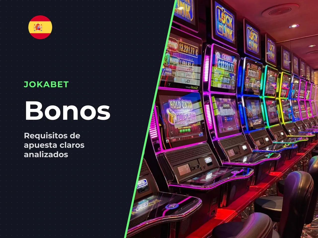 Según Slotozilla (reseña Jokabet Casino, 2025, <https://www.slotozilla.com/es/casinos-enlinea/jokabet-casino>), el requisito de apuesta es de **x35** tanto para el saldo de bono como para las ganancia