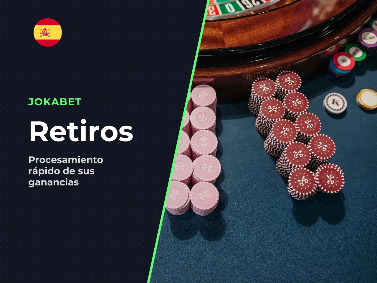 Retiro mínimo 20 . Jokabet no
